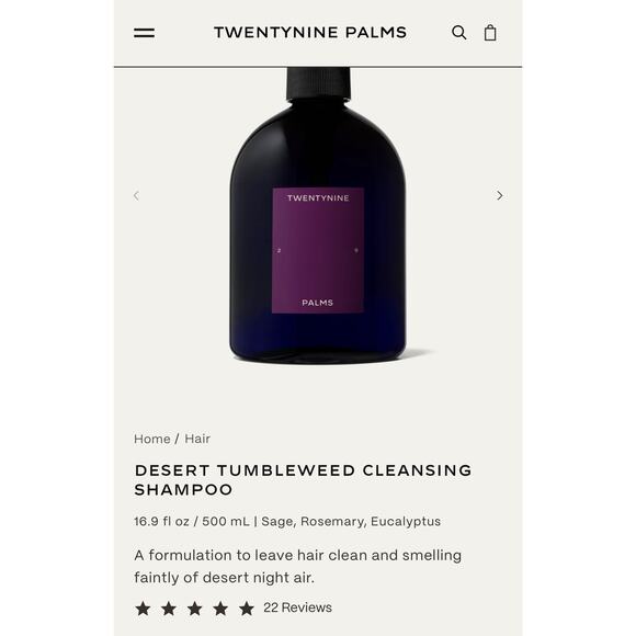 $108 New Twentynine Palms Desert Tumbleweed Shampoo & Conditioner - Picture 9 of 10